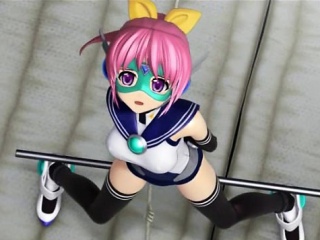 3D Superheroine Captured by Men!