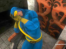 Cyclops find a tiny fairy and gives her the ride of her life