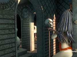 Space meets Vampires – Vampirella gets mad crazy over this sexy slimey cock