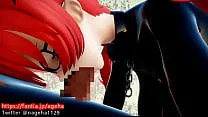 3d hentai busty girl blowjob①