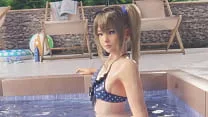 3d hentai girl expose her pussy in pool