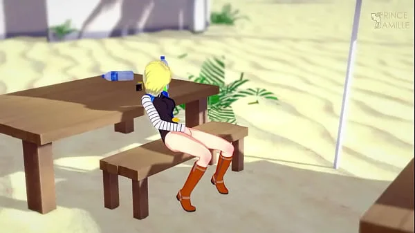 Android 18 masturbates in public – Dragon Ball Z