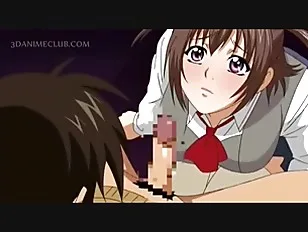 Anime babe in big tits gets fuck hole nailed doggy style