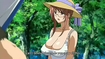 Anime woman with huge boobs is so warm! (Uncensored)