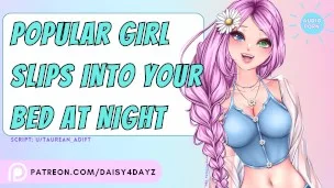 ASMR || Popular Girl Slips Into Your Bed At Night [Audio Porn] [Slutty Whispers] [asmr moaning]
