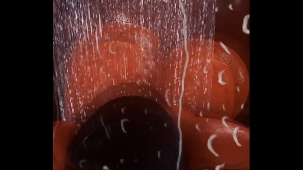 FAT WET BLACK ASS IN THE SHOWER