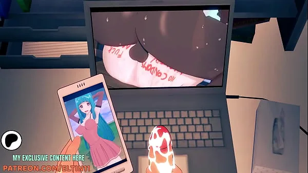 Guy Watches Intense BBС Sex Video Featuring an Anime Girl Getting Roughly Fucked 4k