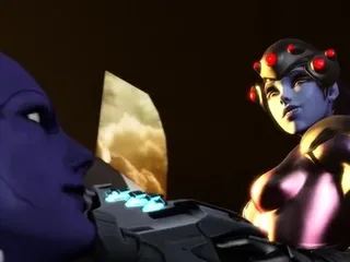 Hot 3D redhead licking a pussy while getting fucked