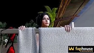 Hot Japanese Wife Fuckrd by a Servent at Night