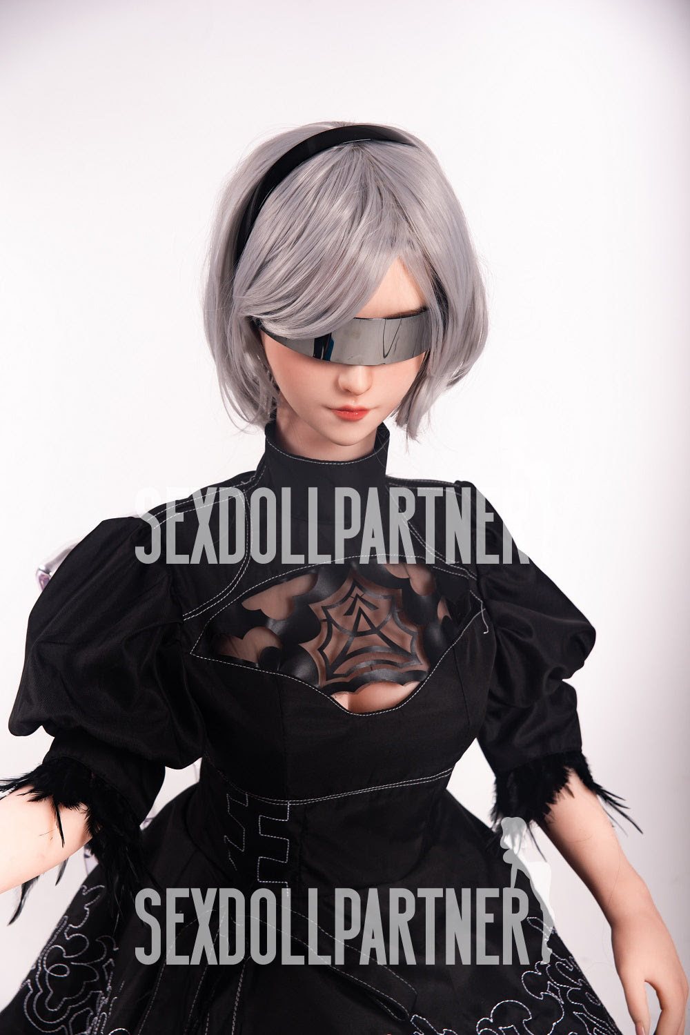 Hentai sex doll dressed in black