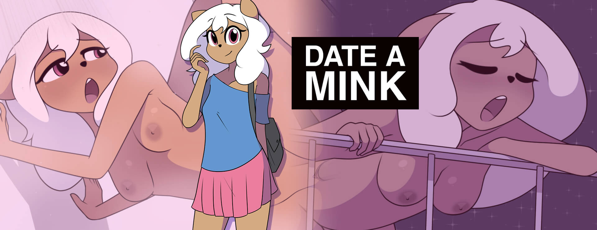 Visual novel furry dating sim Date a Mink