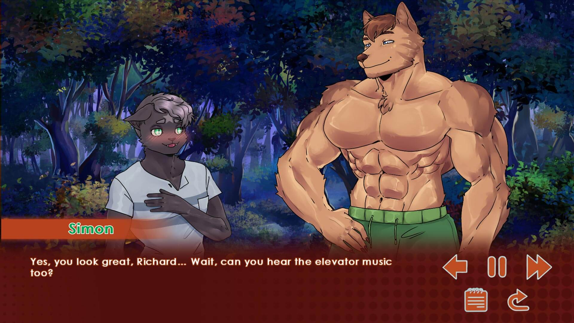 Bara furry Visual Novel Run, Kitty!