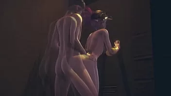 League Og Legends Hentai – Akali jerkoff and penetrated in opposition to the wall