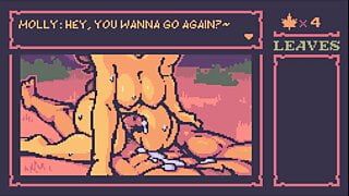 Lewd Leaf Land Maple Tea Ecstasy Psychedelic Hentai recreation Ep.3 intense outdoor evening fuck with large cumshot