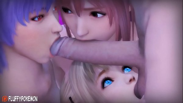 Marie, Honoka, Ayane Suck Cock