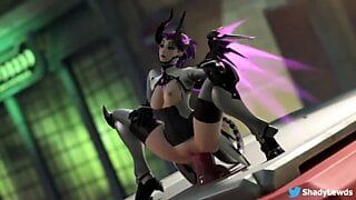 Mercy Driving A Massive Dildo (With Sound)