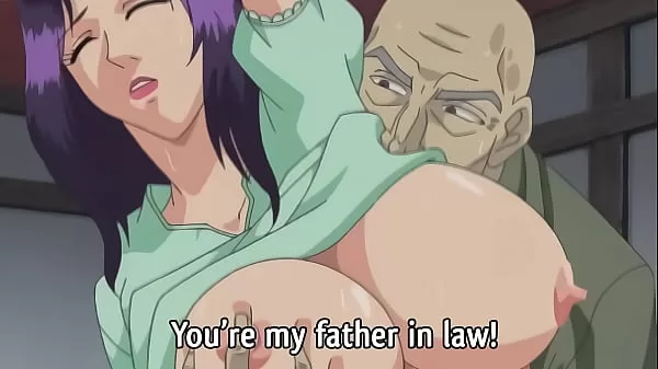 MILF Attracts by her Father-in-law — Uncensored Hentai [Subtitled]