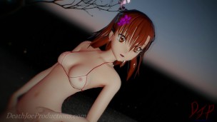 MMD R18 4k – Misaka Mikoto – bikini and stockings – Dangerous Boy – 1023