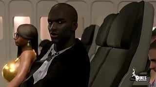 Ms. Jiggles Gets raunchy on the airplane