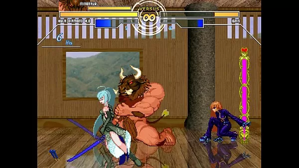 MUGEN Hentai – Kula Ruby & Minotaur vs. Ignis