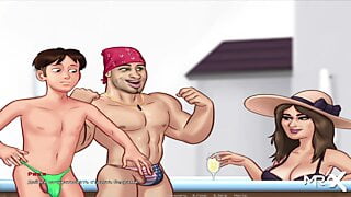 SummertimeSaga – Man Dancing close to the Jacuzzi for a Beautifu