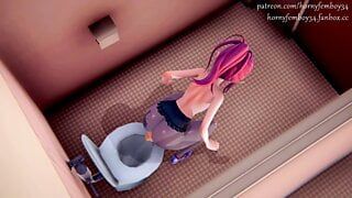 The ghost broke into the bathroom to FUCK the ass of the Thicc Elf-Entice