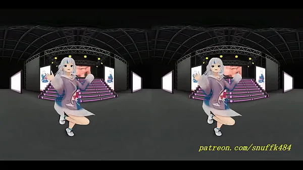 vr180 mmd Gura dance 3d hololive